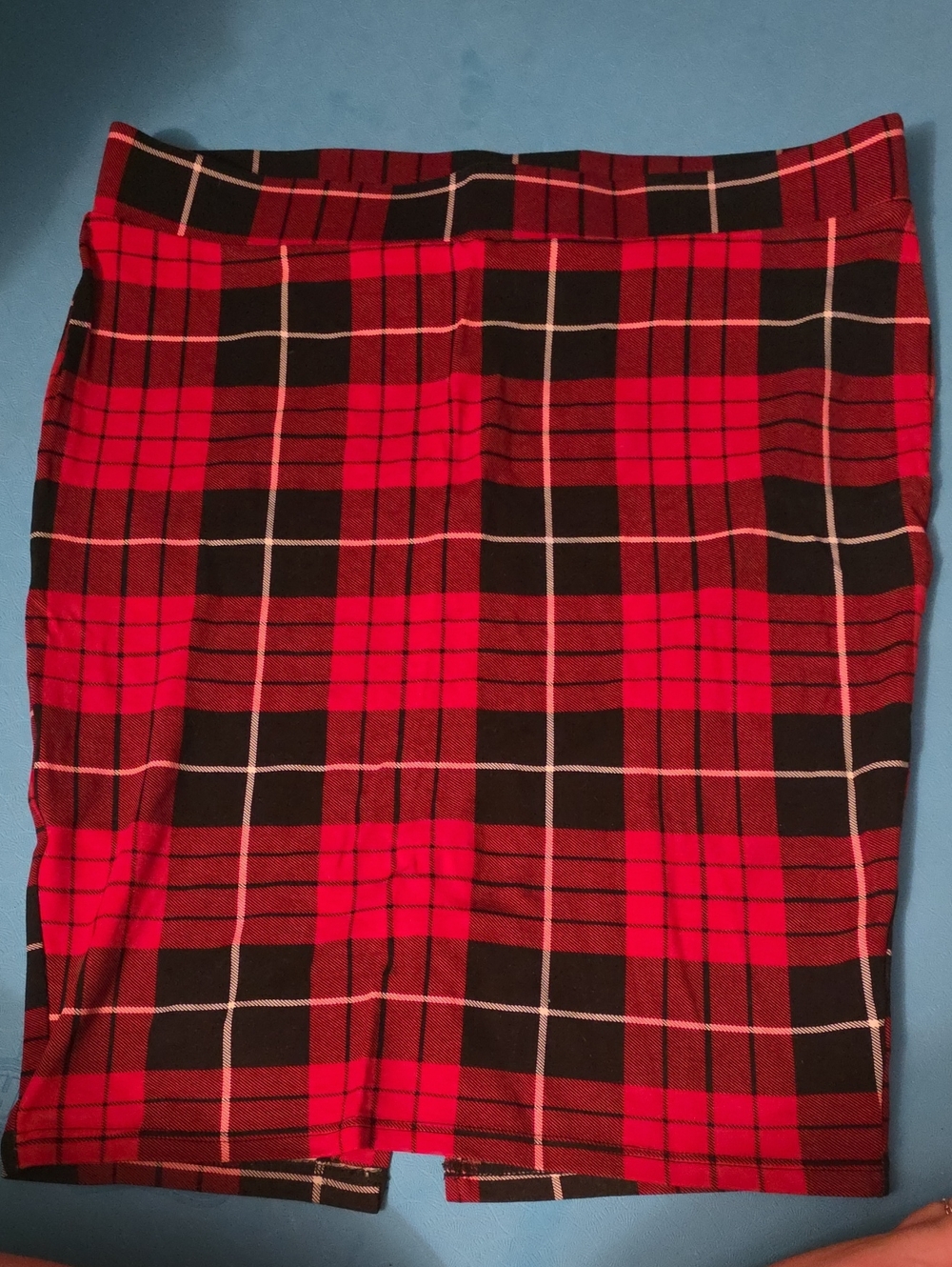 torrid Red and Black Tartan Pencil Skirt